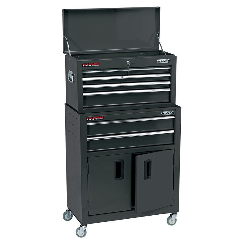 Draper 19572 24" Combined Roller Cabinet and Tool Chest (6 Drawer)