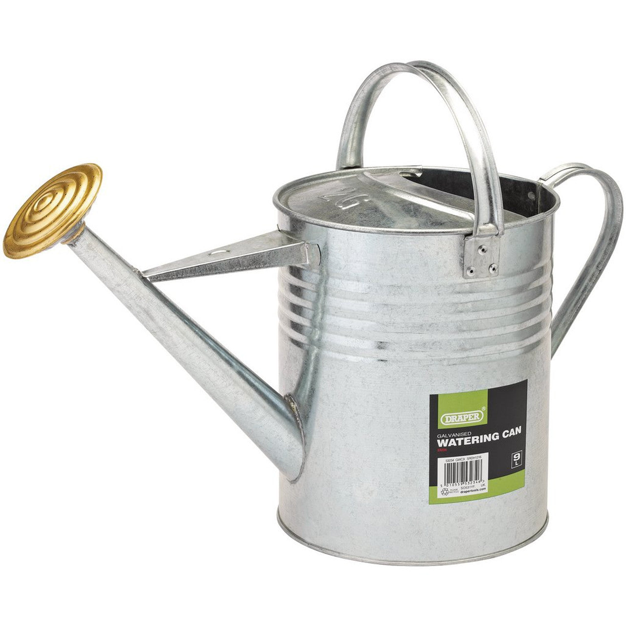 Draper 53234 Galvanised Watering Can, 9L