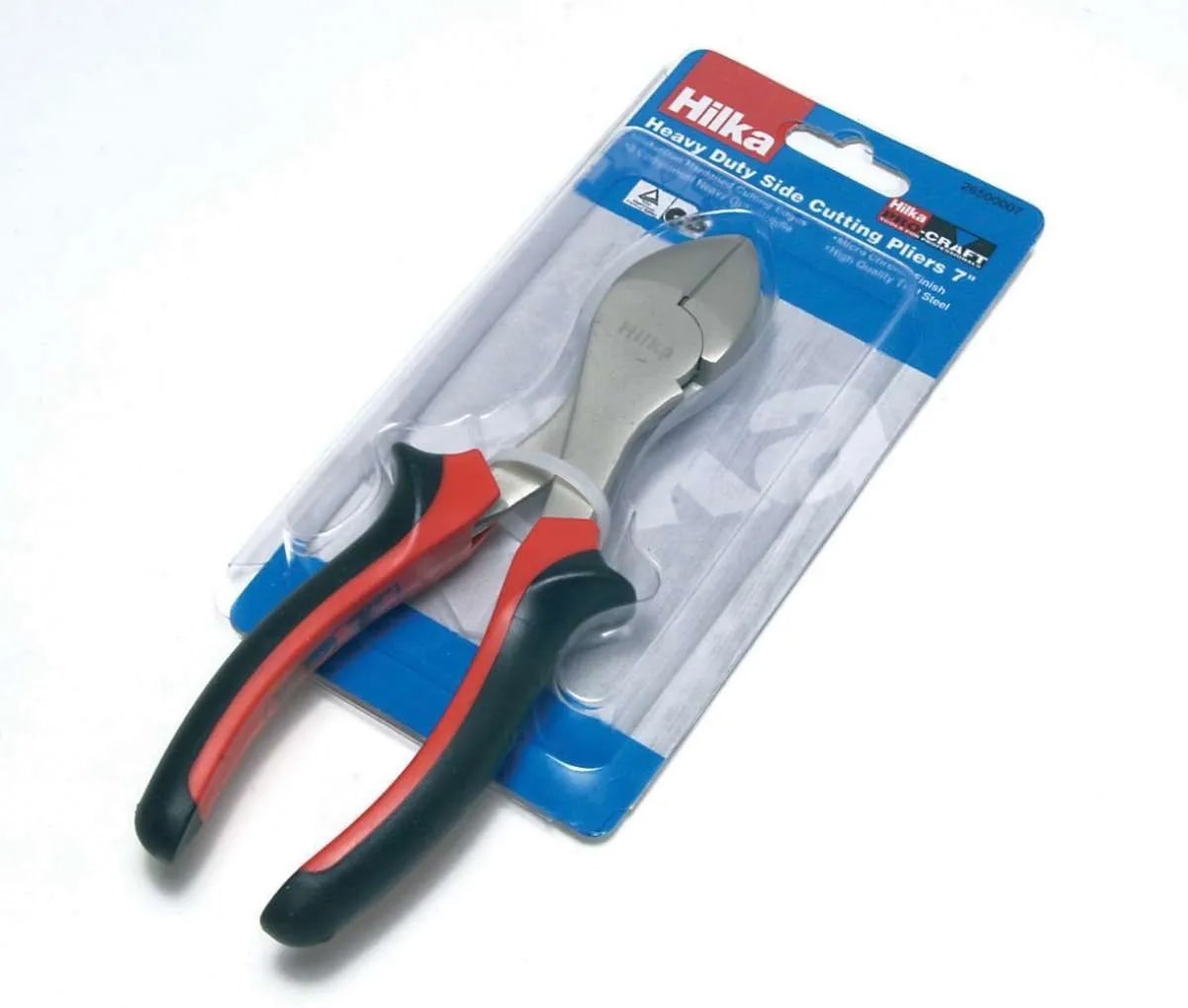 Hilka Plier Soft Grip Handles Pro Craft 7" (180mm) H/D Side Cutters