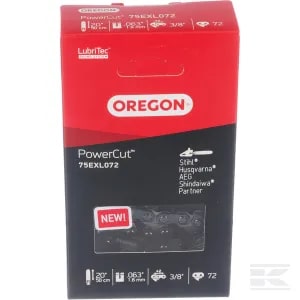 Oregon 75EXL072E Chainsaw Chain, 375 .063 Powercut 75EXL
