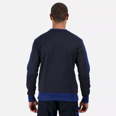 Regatta Contrast Crew Sweatshirt, Navy/NewRoyal