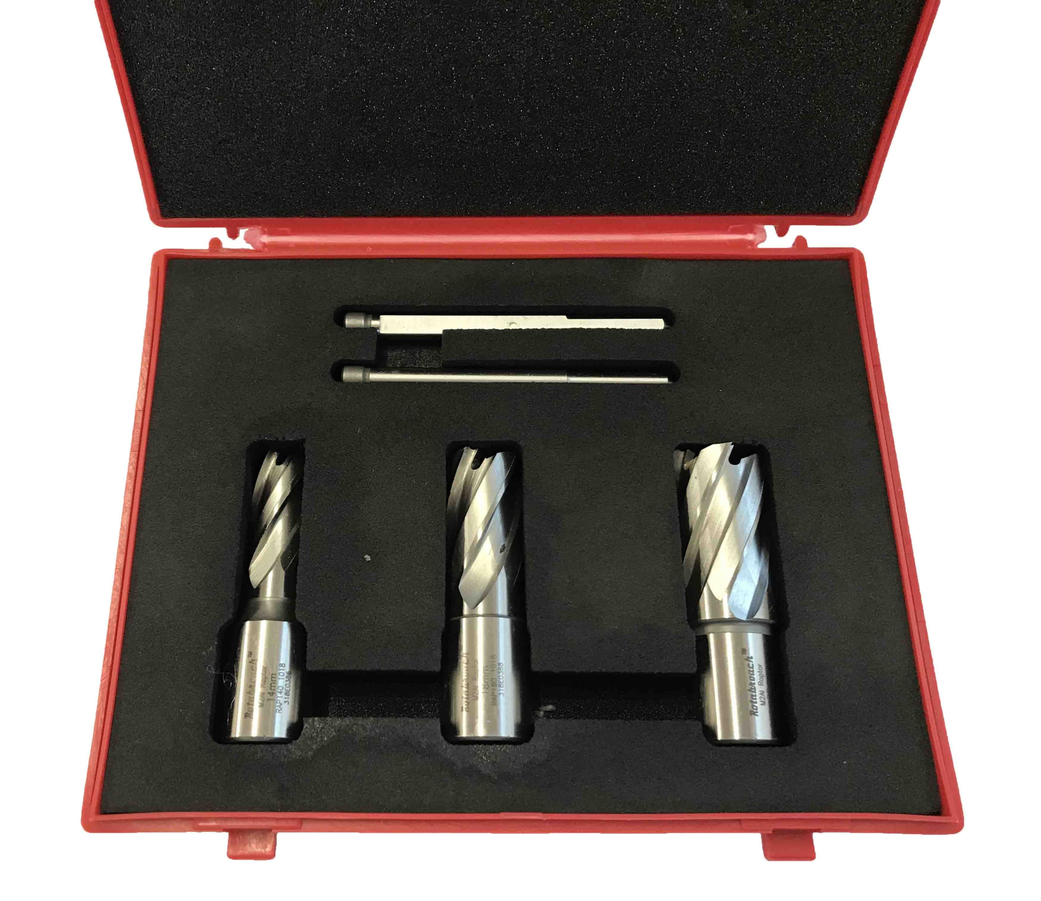 Rotabroach 5 Piece Cutter Kit, 14,18 & 22mms with 2 Pilots – DW Tool Shop