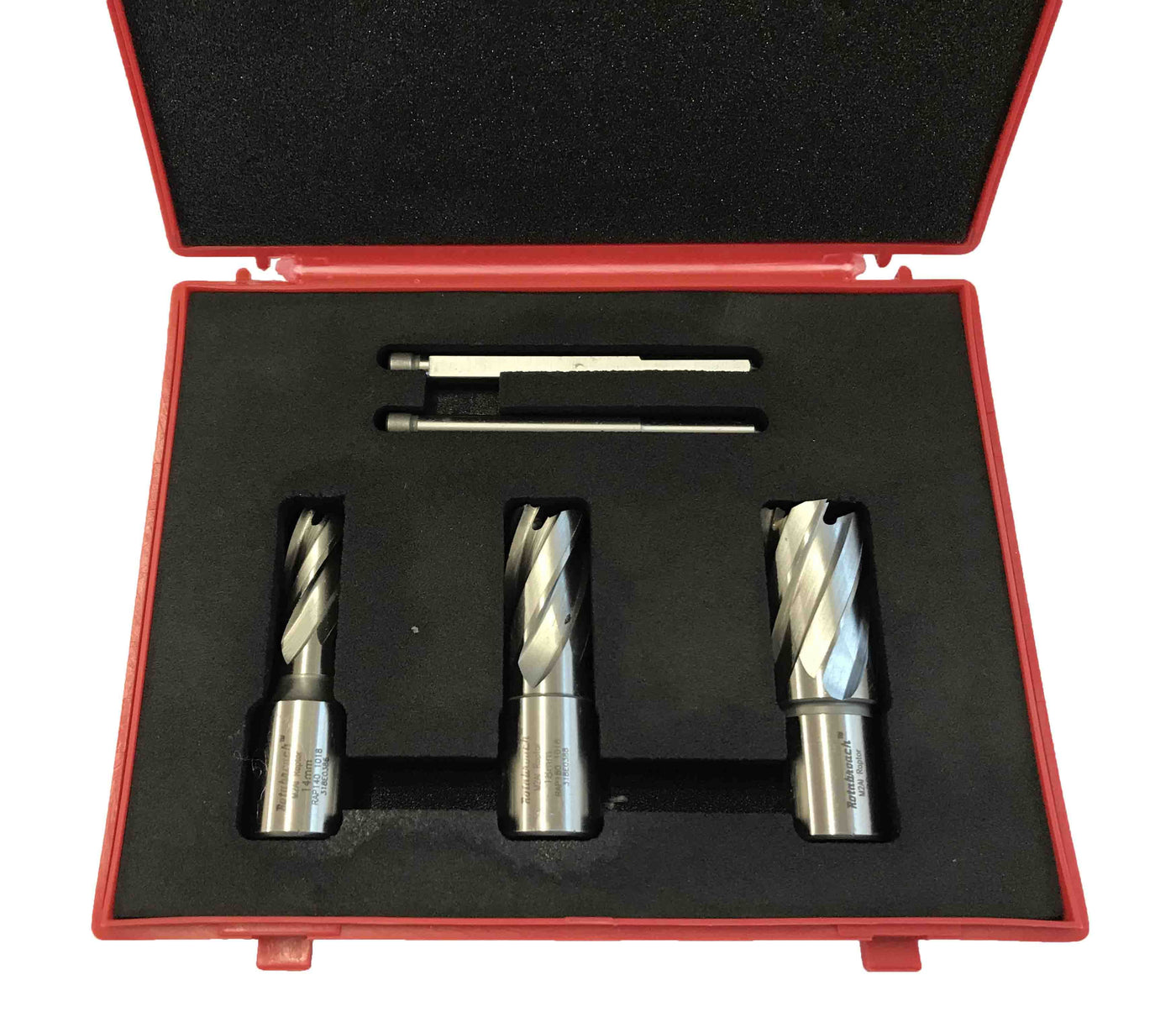 Rotabroach 5 Piece Cutter Kit, 14,18 & 22mms with 2 Pilots