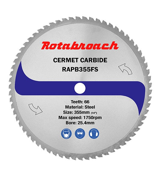 Rotabroach Steel Cutting Blade 355mm 66T