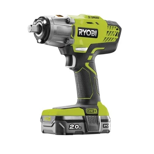 Ryobi R18IW3-120S 18V ONE+™ 3-Speed Cordless Impact Wrench Starter Kit (1 x 2.0Ah)