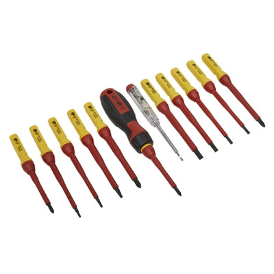 Sealey AK6128 13pc Interchangeable Screwdriver Set - VDE Approved