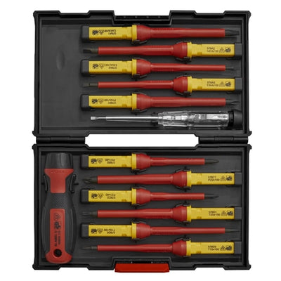 Sealey AK6128 13pc Interchangeable Screwdriver Set - VDE Approved