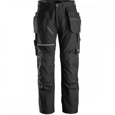 Snickers 6214 RuffWork Canvas+ Holster Pocket Trousers, Black/Black