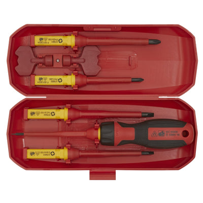Sealey AK61280 8 Piece Interchangeable Screwdriver Set - VDE Approved