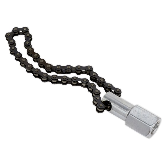 Sealey AK641 Oil Filter Chain Wrench 135mm Capacity 1/2"Sq Drive