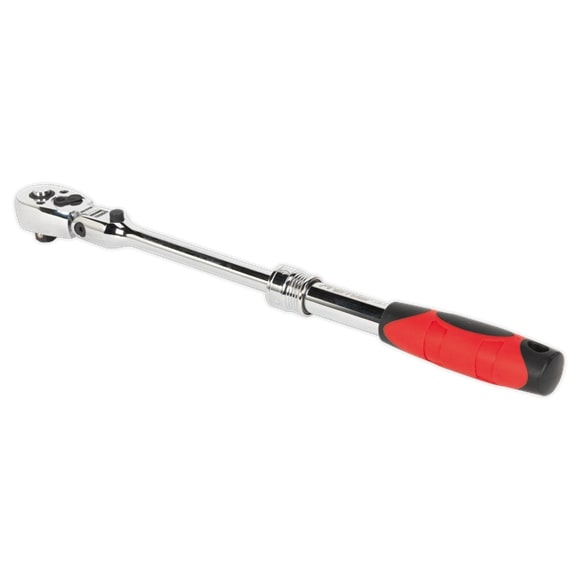 Sealey AK6681 Flexi-Head Ratchet Wrench 3/8"Sq Drive Extendable