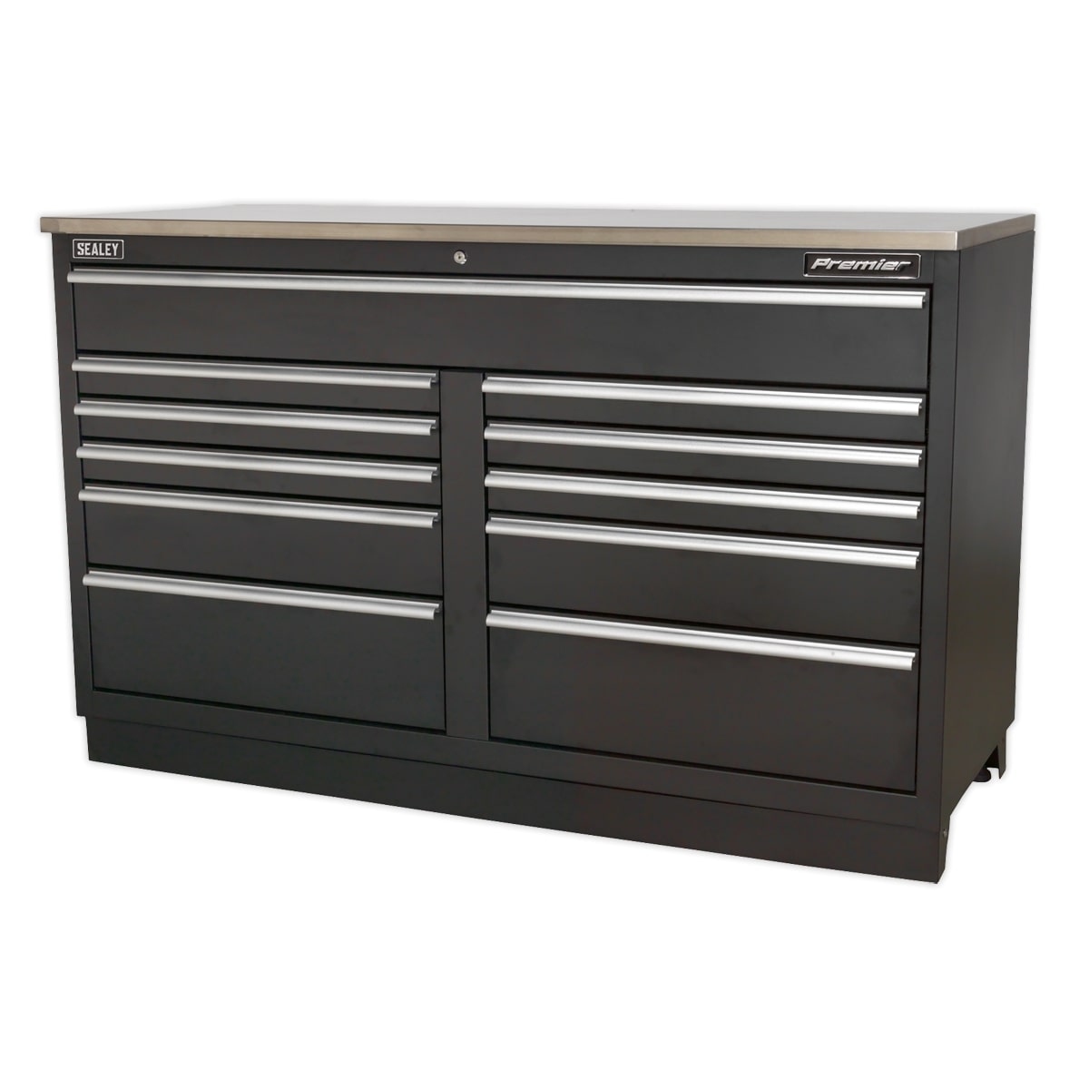 Sealey APMSCOMBO2SS Modular Storage System Combo - Stainless Steel Worktop