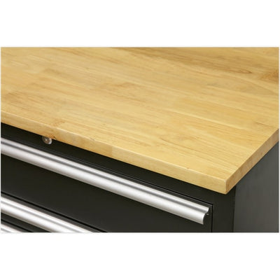 Sealey APMSOAK Complete Modular Workshop Storage Combination - Oak Worktop