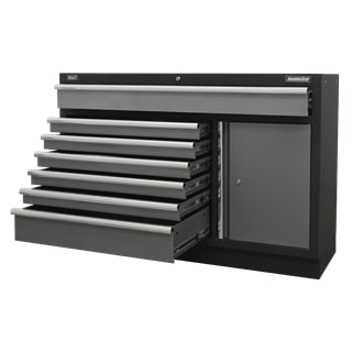 Sealey APMSSTACK10SS Superline Pro 1.96m Storage System - Stainless Steel Worktop