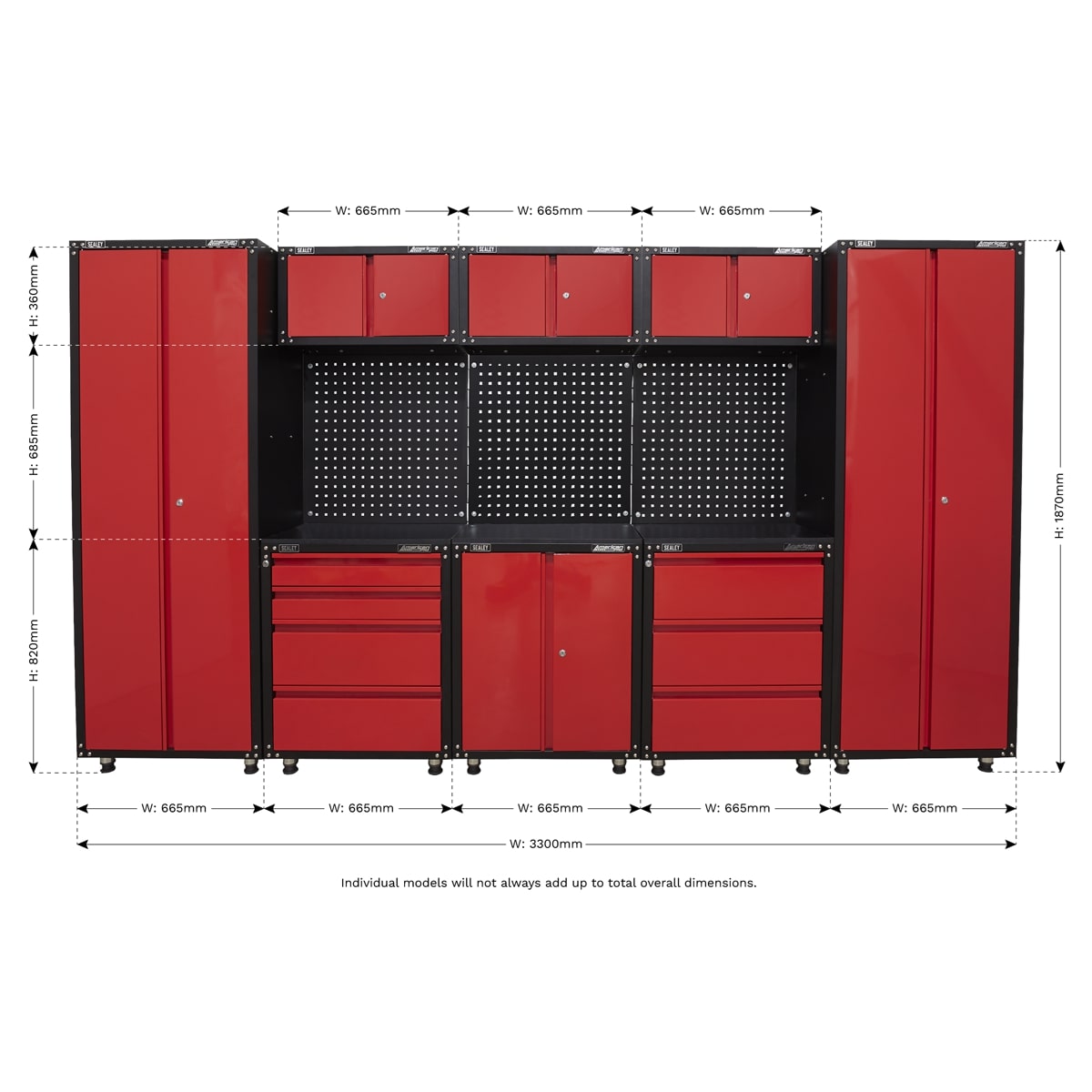 Sealey APMS80COMBO1 Modular Storage System American Pro