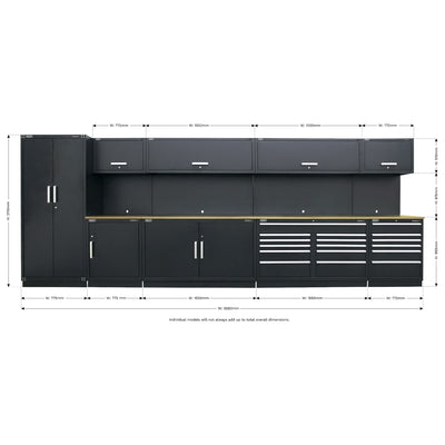 Sealey APMSOAK Complete Modular Workshop Storage Combination - Oak Worktop