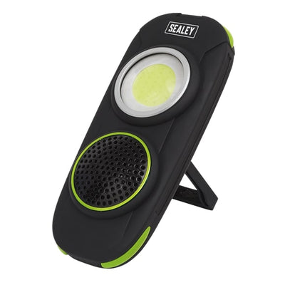 Sealey LED50WS 10W COB LED Rechargeable Torch with Wireless Speaker