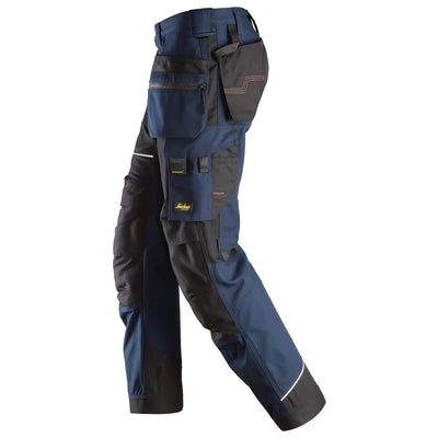Snickers 6214 RuffWork Canvas+ Holster Pocket Trousers, Navy/Black