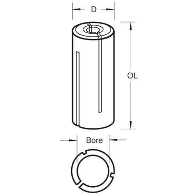 Trend CLT/SLV/63127 Collet Sleeve 6.35mm To 12.7mm