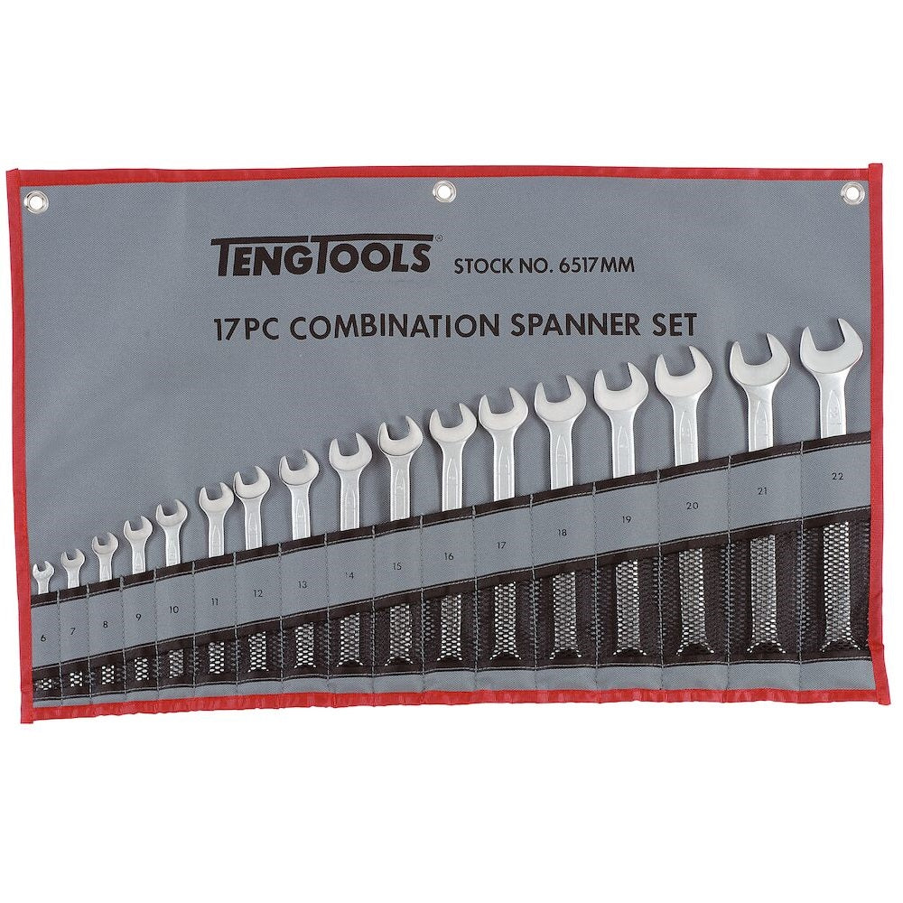 Teng Tools 6517MM 17 Piece Combination Spanner Set