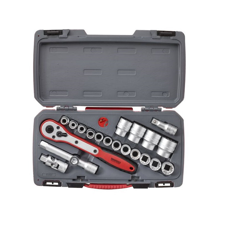 Teng Tools T1221 21 Piece 1/2" Drive Socket Set