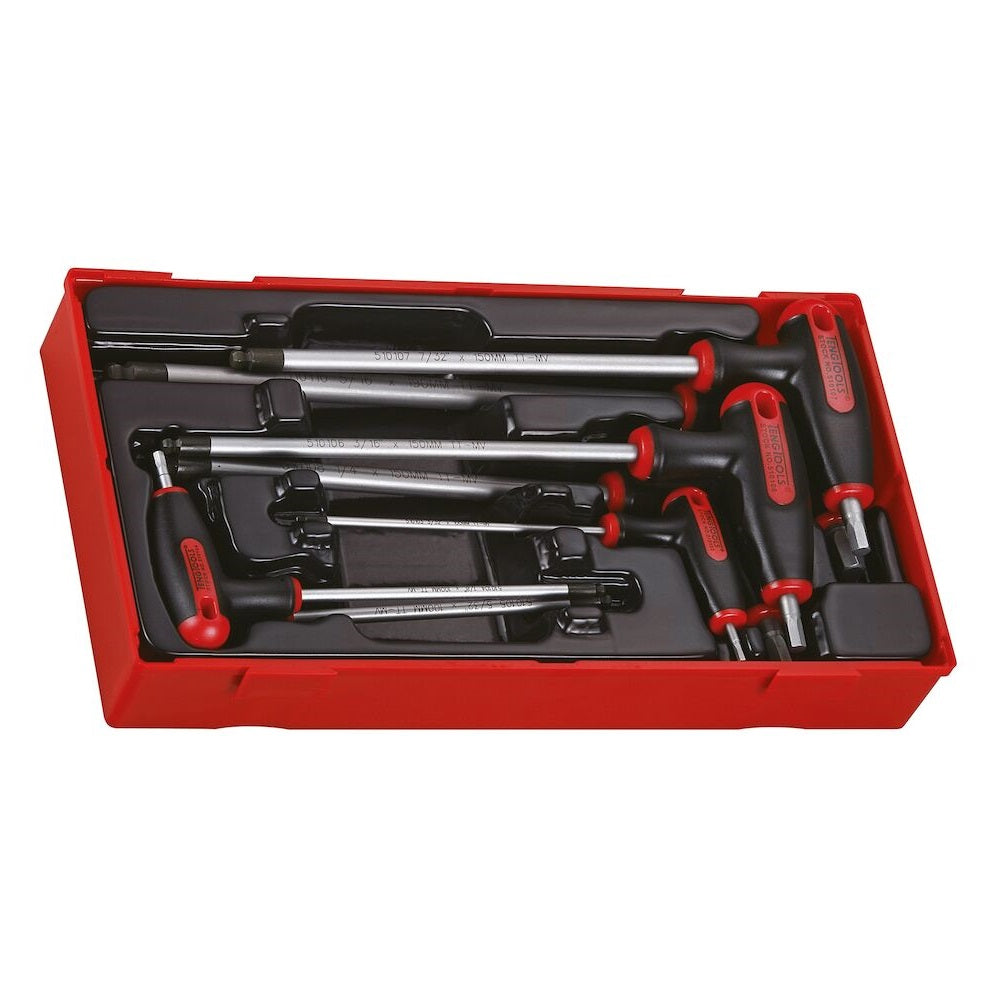 Teng Tools TTHEX7AF 7 Piece Imperial T Handle Hex Key Set