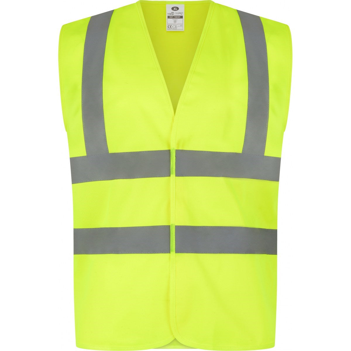 Ultimate Industrial TWC01 Hi-Vis 2 Band & Brace Waistcoat, Yellow