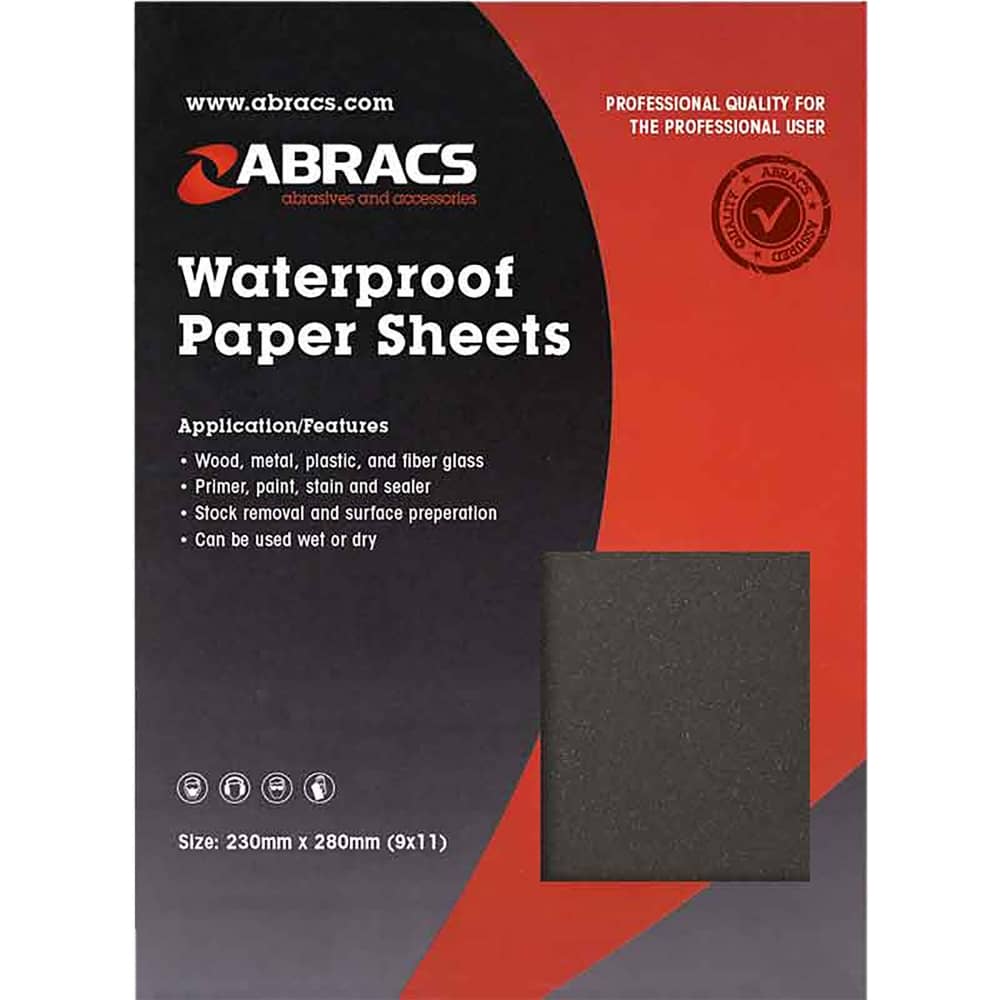 Abracs Wet & Dry Paper, 400 Grit - Pack of 25