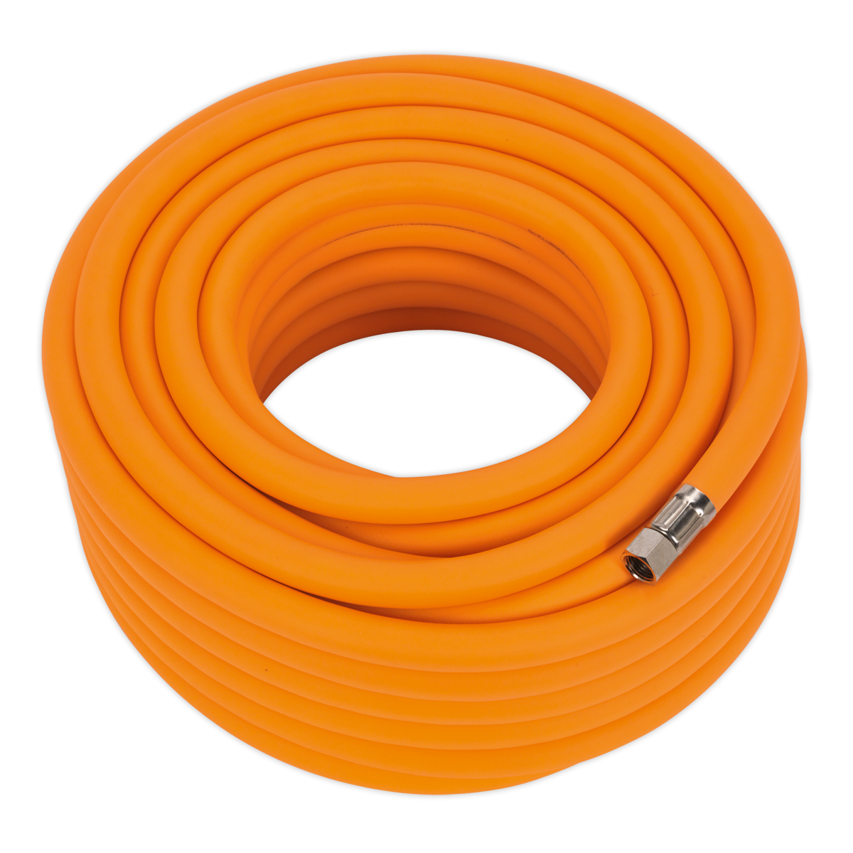 Sealey AHHC2038 Air Hose 20m x 10mm Hybrid High Visibility with 1/4"BSP Unions