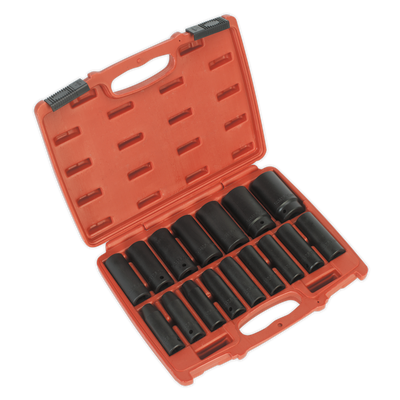 Sealey AK5816M Impact Socket Set 16pc 1/2"Sq Drive Deep