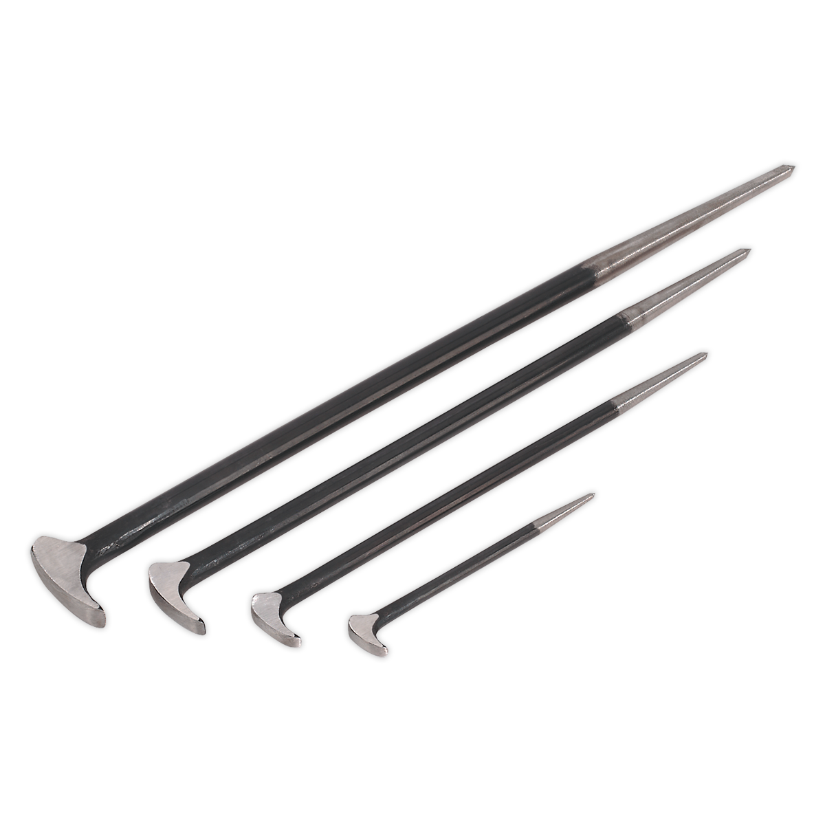 Sealey AK880 Heelbar Set 4pc 150, 300, 410, 510mm