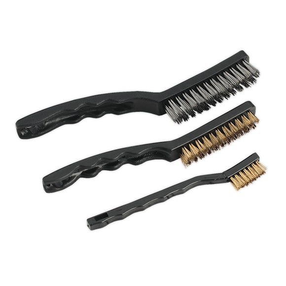 Sealey AK9801 3 Piece Auto Engineer's Wire Brush Set