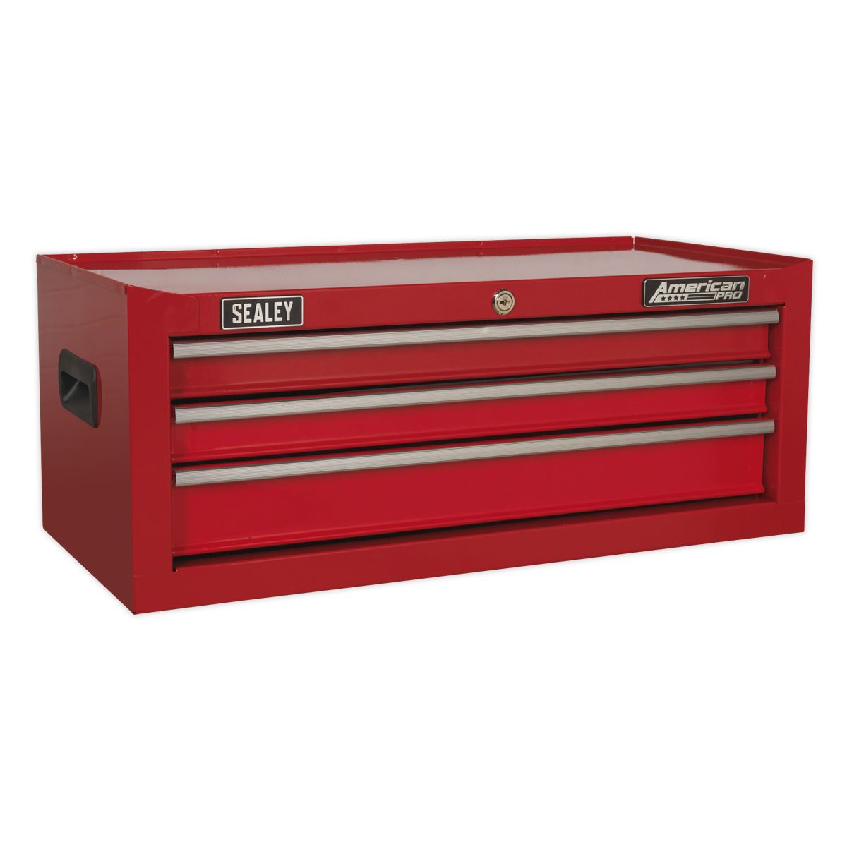 Sealey AP223 Mid-Box 3 Drawer with Ball Bearing Slides - Red