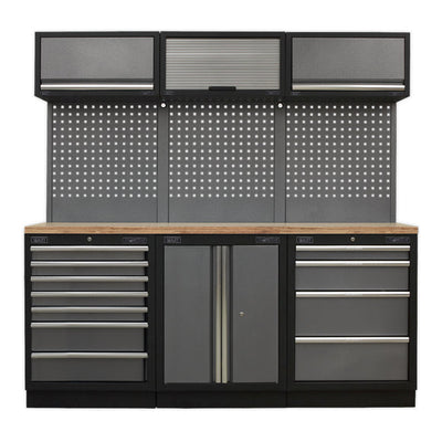 Sealey APMSSTACK07W Modular Storage System Combo - Pressed Wood Worktop