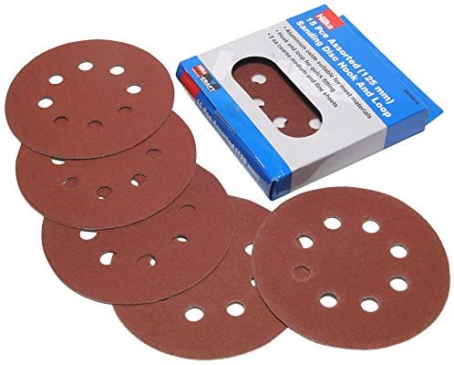 Hilka 15 Piece Assorted 125mm Sanding Discs