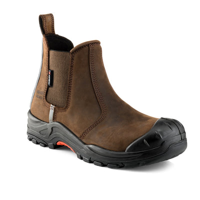 Buckler Boots NKZ101BR Safety Dealer Boot, Brown