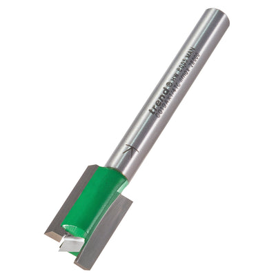 Trend C019AX1/4TC Two Flute Cutter 12mm Diameter x 19mm