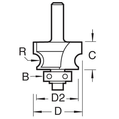 Trend C215X1/4TC B/Guided Corner Bead 7mm Radius