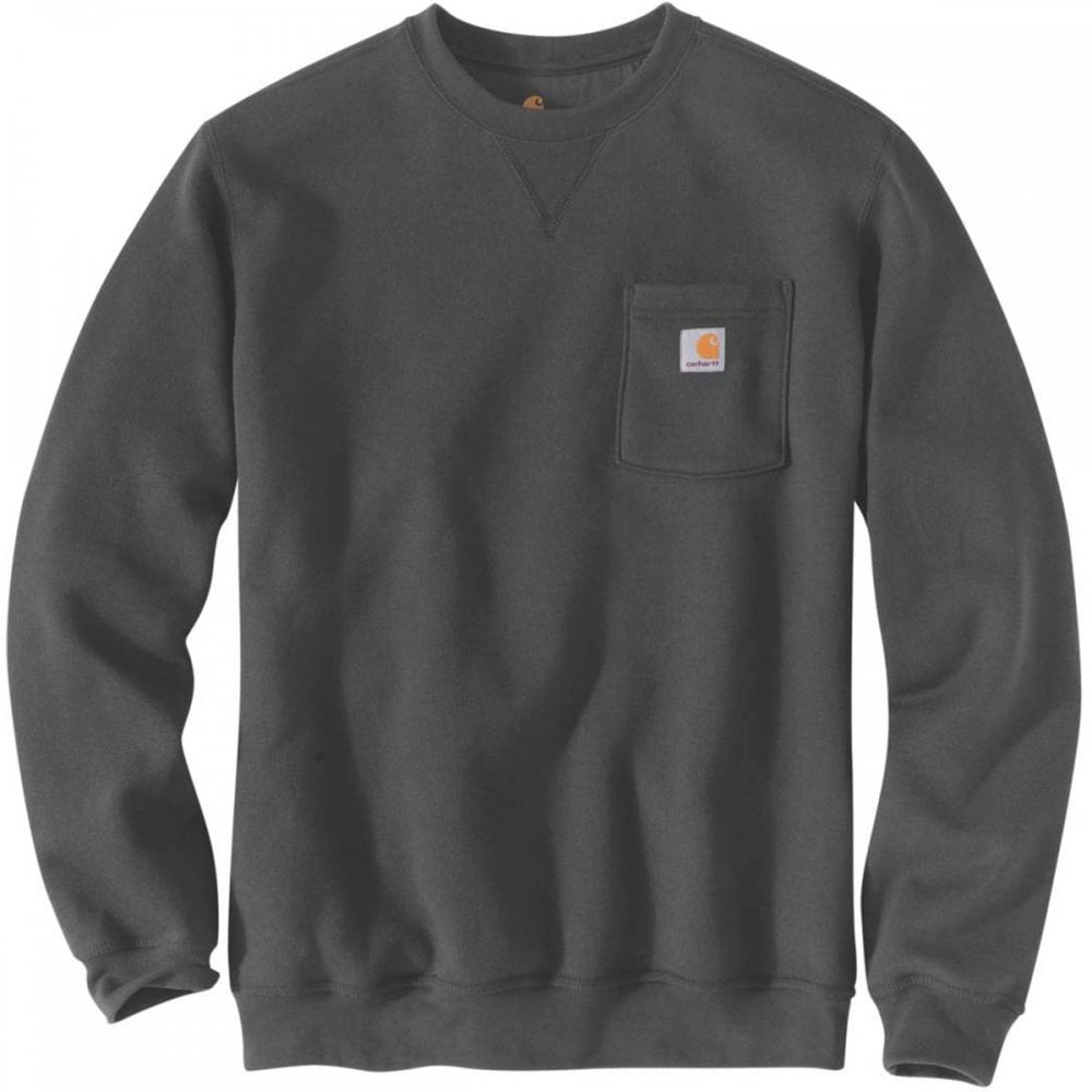 Carhartt Crewneck Pocket Sweatshirt, Carbon Heather