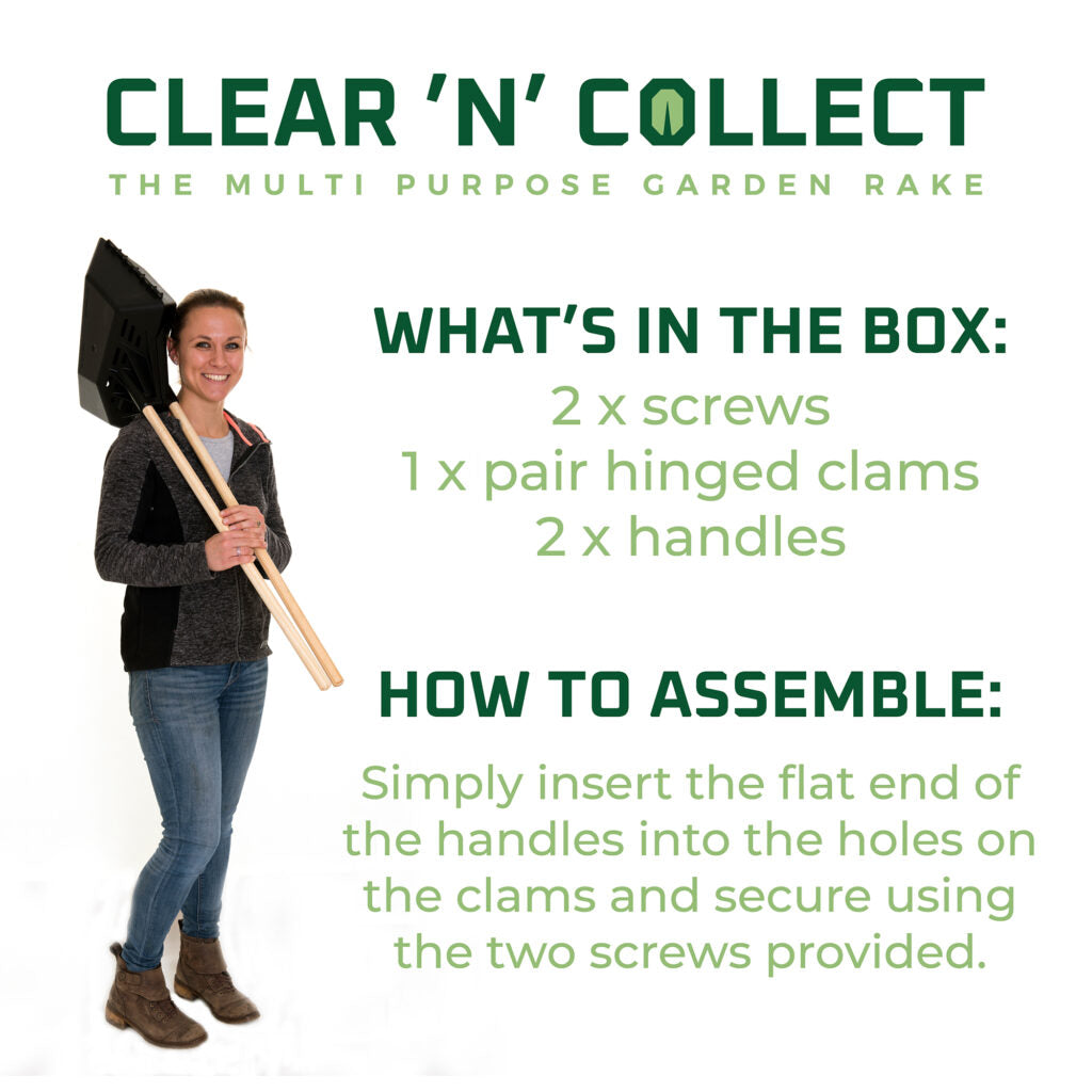 Clear 'N' Collect Multi Purpose Garden Rake