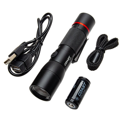 Coast HX5R Compact Rechargeable Focusing Torch (240 Lumens) (Hardware)