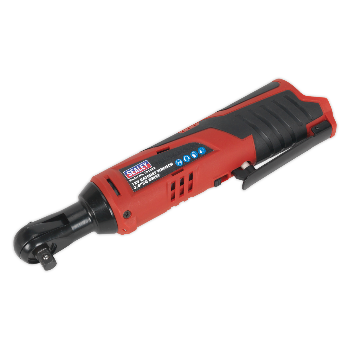 Sealey CP1202 Cordless Ratchet Wrench 3/8"Sq Drive 12V Li-ion - Body Only