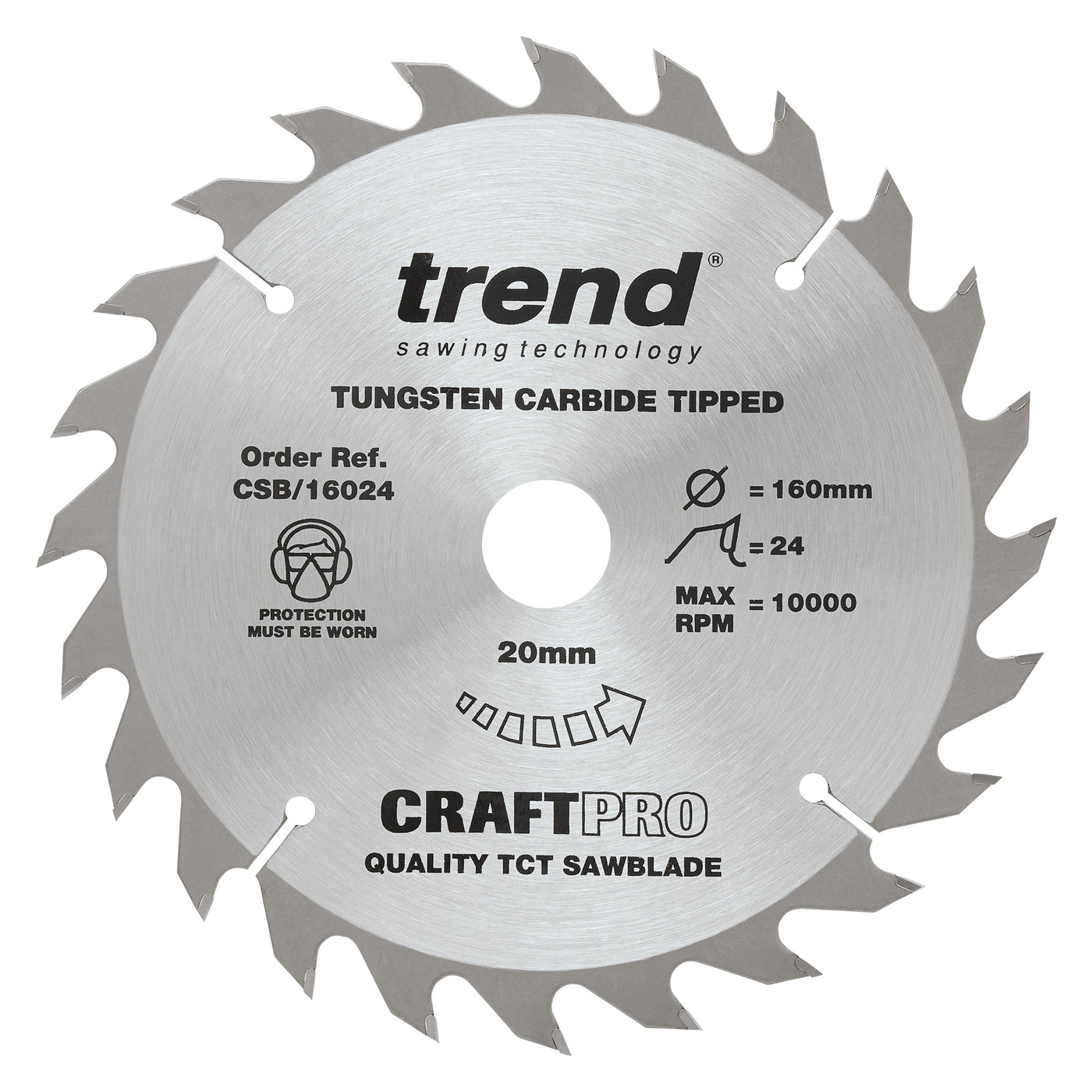 Trend Craft Saw Blade 160mm x 24T x 20mm