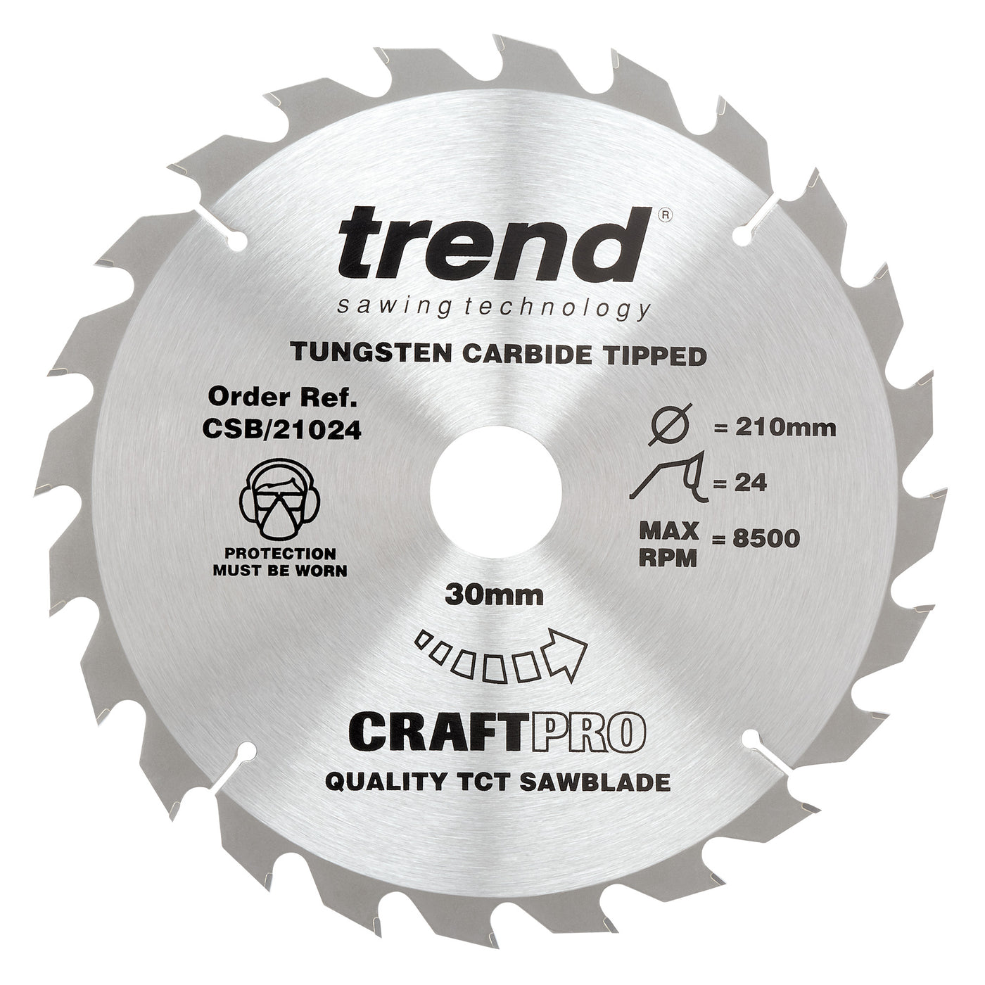 Trend Craft Saw Blade 210mm x 24T x 30mm