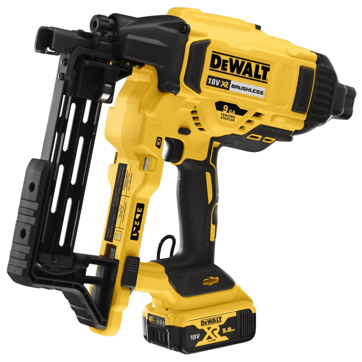 Dewalt DCFS950 18V Brushless 9 Gauge Fencing Stapler, 2x 5.0Ah Li-Ion