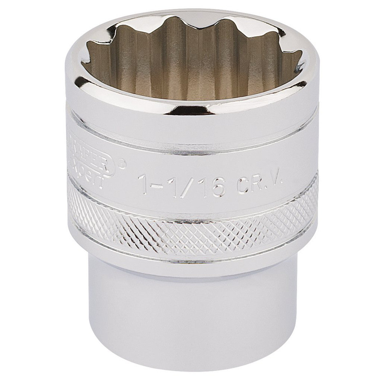 Draper 33726 HI-TORQ12 Point Socket, 1/2" Sq. Dr., 1.1/16"