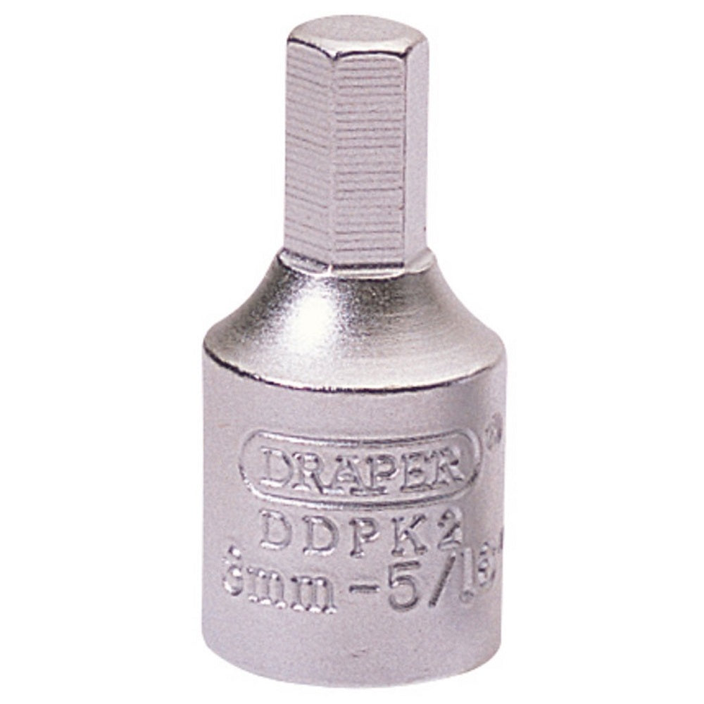 Draper 38321 Drain Plug Key, 8mm Hexagon-5/16 3/8 Sq. Dr.