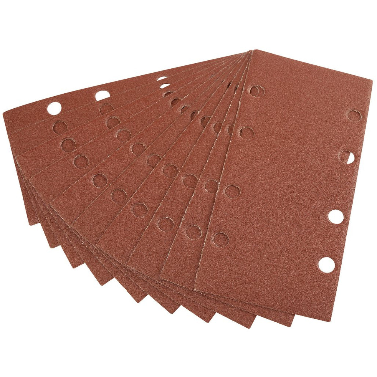 Draper 42620 Aluminium Oxide Sanding Sheets, 90 x 187mm, 120 Grit (Pack of 10)