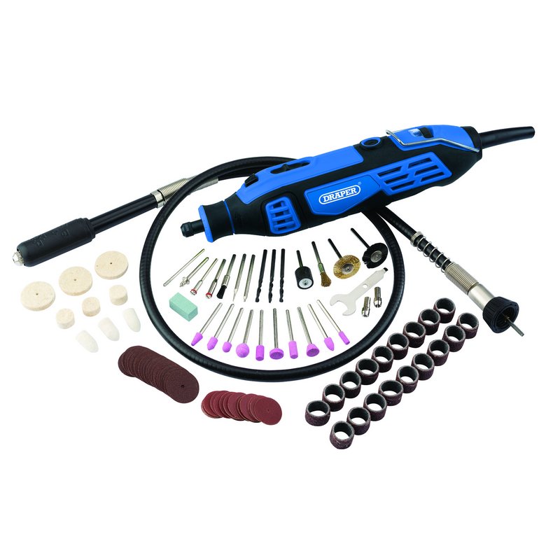 Draper 58300 180W Rotary Multi Tool Kit (111 Piece)