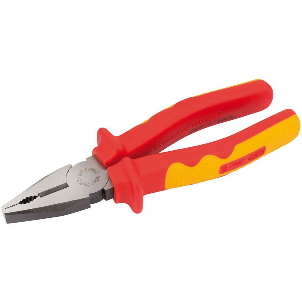 Draper 69172 VDE Approved Fully Insulated Combination Pliers, 200mm